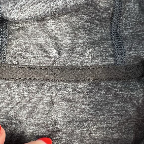Lululemon Sz 6 Lead The Pack Hoodie Heathered Dark Cast Black Rulu Stretch Run - Picture 8 of 14